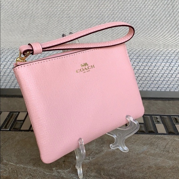COACH Corner Zip Wristlet IM/Blossom - Picture 2 of 16